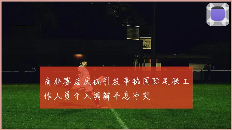 南非赛后庆祝引发争执国际足联工作人员介入调解平息冲突